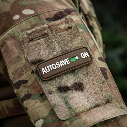 M-Tac - Moral Patch Autosave PVC - 3D - Coyote - 51116705 - 3D PVC Morale Patches - Verschiedenes