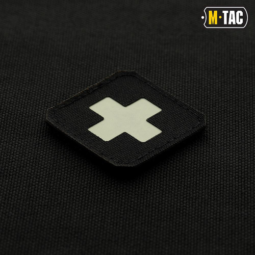 Verschiedenes - M-Tac – Medic Cross Laser Cut Patch – Schwarz / GID – 51122299 - Blutgruppe & Medic