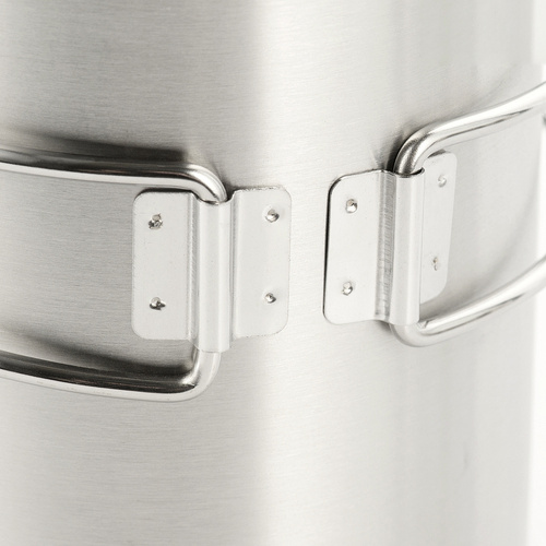 Militärisches Kochgeschirr - M-Tac - Edelstahlbecher mit Klappgriff - 450 ml - CL1C-M37-A