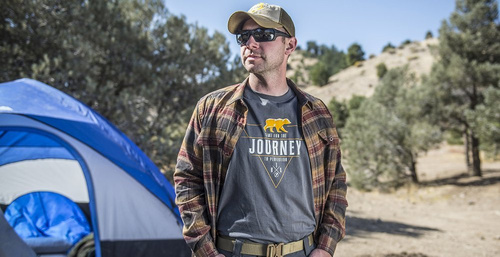 T-Shirts - Helikon - T-Shirt Journey to Perfection - Baumwolle - Shadow Grey - TS-JTP-CO-35