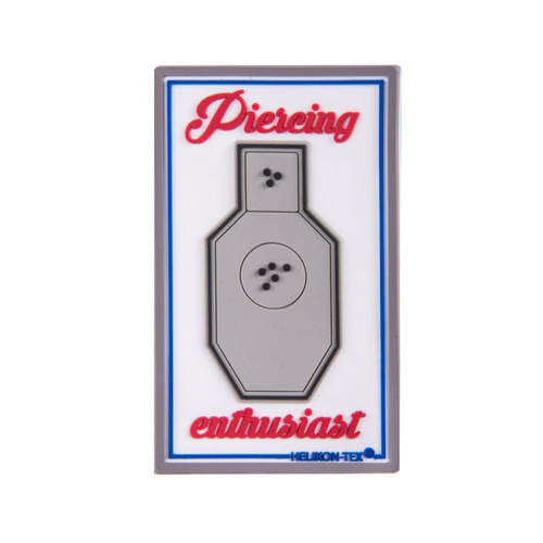 Helikon - PVC-Aufnäher - Durchstich-Enthusiast - Weiß - OD-PCE-RB-20 -  3D PVC Morale Patches