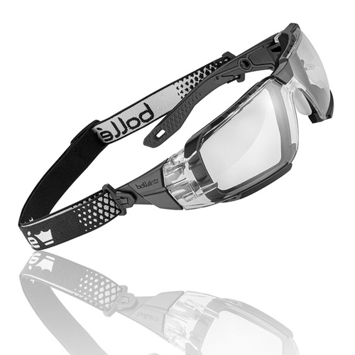 Gesichtsschutz - Bolle Safety - Schutzbrille RUSH+ 2.0 XP - RX-Adapter - Platinum - Transparent - RUSXMN10E