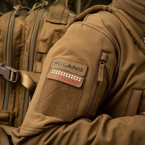 Verschiedenes - M-Tac - Aufnäher - Polen - Laserschnitt - Coyote / Schwarz - 51003105 - Flaggen