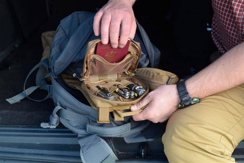 Ausrüstung - Helikon - Klettverschluss-Paneel Einsatz MOLLE Adapter 2 - Cordura - Coyote - IN-MA2-CD-11 - Sonstige