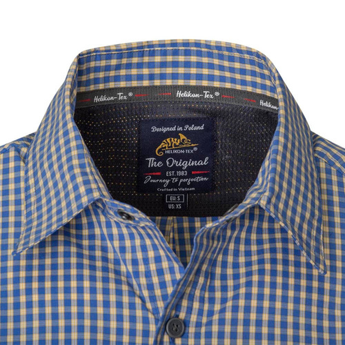 Hemden & Pullover - Helikon - Covert Concealed Carry Kurzarmhemd - Royal Blue Checkered - KO-CCS-CB-C4