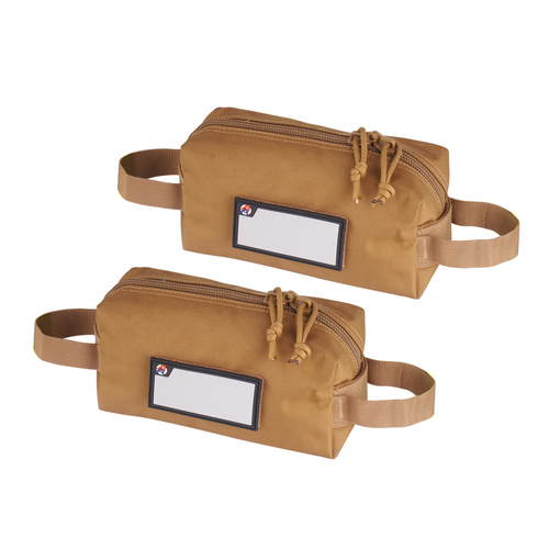Double Alpha Academy - Organizer Pouch Multi-Purpose - 2-Pack - Polyester 600D - FDE - Seitentaschen & Organizer