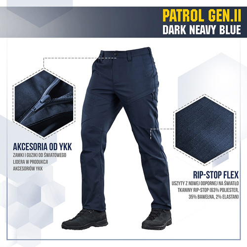 Cargohosen - M-Tac – Patrol Gen II Flex Taktische Hose – Dunkelmarineblau – 20066015