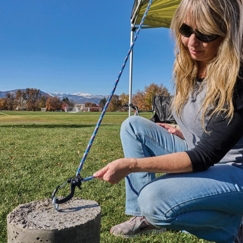 Stahlkarabiner - Nite Ize - Seilspanner CamJam mit SlideLock - Aluminium - Klein - Schwarz - CJSLS-01-R3