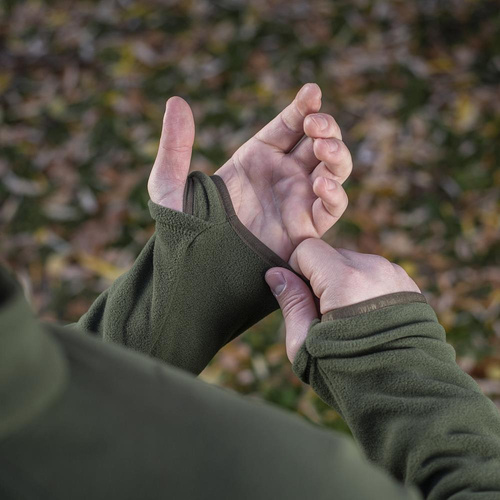 M-Tac - Militär-Fleece Delta Polartec Cardigan Raglan - Army Olive - 70022062 - Fleece-Sweatshirts - Bekleidung