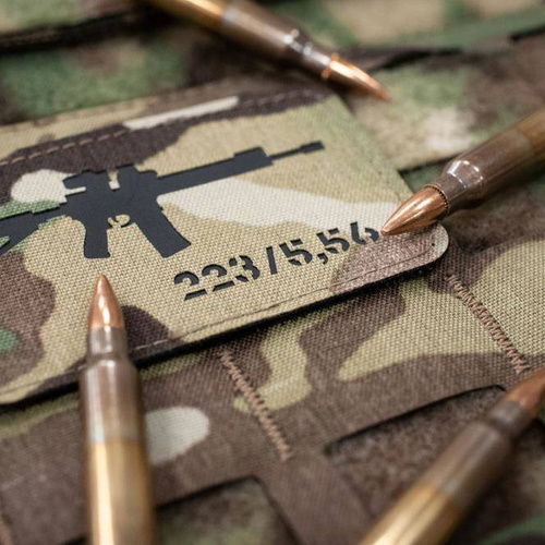 M-Tac - AR-15 223/5.56 Lasergeschnittener Aufnäher - Multicam/Schwarz - 51111802 - Morale Patch - Verschiedenes