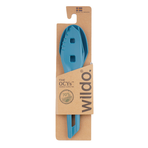 Wildo - The OCYs™ Reisebesteck-Set - Gabel / Messer / Löffel - Blau - 3203 - Touristenbesteck - Outdoor