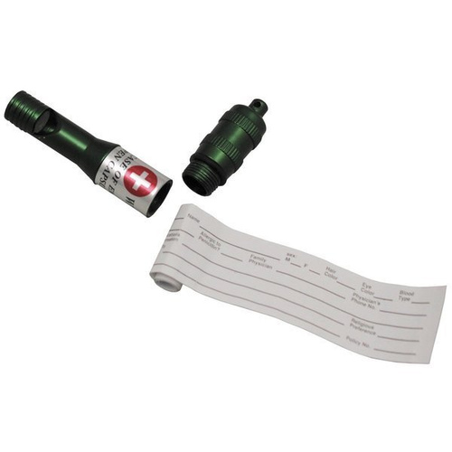 Pfeifen - MFH - Aluminium-Pfeife mit Identifikationskarte - 27564