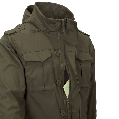 Helikon - Militärjacke Covert M65 - Erdbraun/Schwarz - KU-C65-DC-0A01A - Militärjacken - Bekleidung