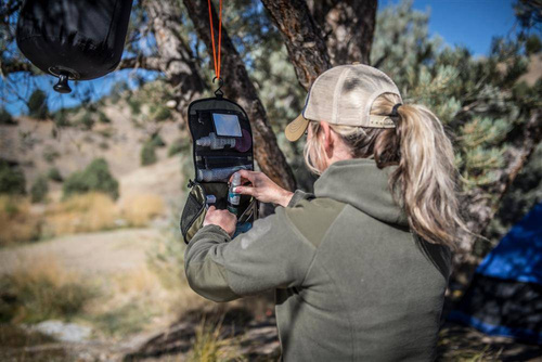 Helikon - Reise-Toilettenbeutel - Schwarz / Olive Green -Schwarz / Olive Green - MO-TTB-NL-0201A - Seitentaschen & Organizer - Outdoor