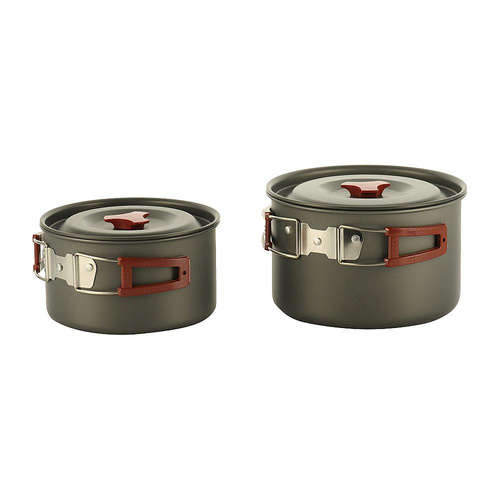 M-Tac - Camping Kochgeschirr für 4-5 Personen - Grün - MTC-DM-FM-217 - Militärisches Kochgeschirr - Outdoor