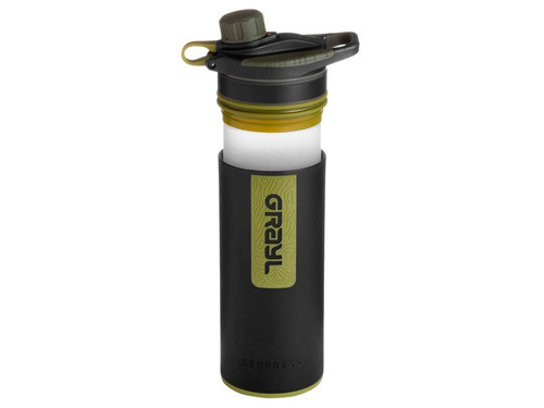 Grayl - GeoPress Wasserfilterflasche - 710 ml - Schwarz / Grün - 400-BLK - Wasserbehälter & Feldflaschen - Outdoor