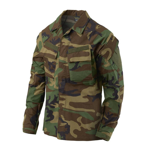 Helikon - Militär-Sweatshirt Raid - Ripstop - 8 Taschen - US Woodland - BL-RAD-SP-03 - Hemden & Pullover