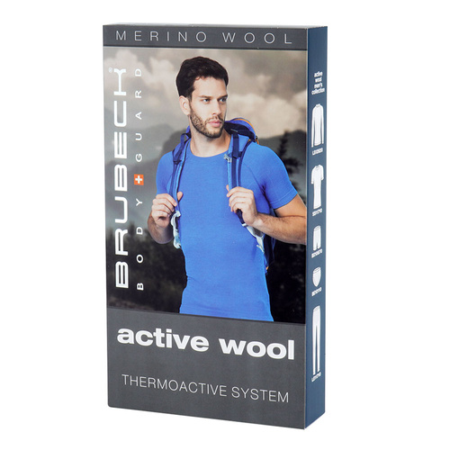 Brubeck - Active Wool Langarm Thermoshirt Merino - Black - LS12820 - Thermoaktive Wäsche