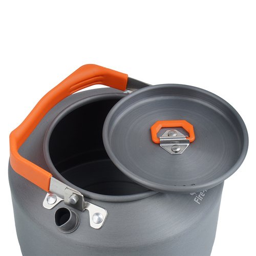Outdoor - Fire Maple - Tourist Wasserkocher - 1,3 L - Aluminium - FEAST T4-Orange - Militärisches Kochgeschirr