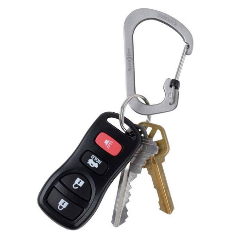 Outdoor - Nite Ize - SlideLock Karabiner #2 - Schwarz - CSL2-01-R6 - Stahlkarabiner