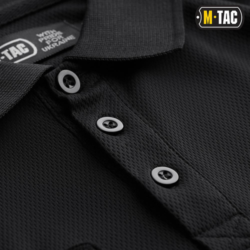 M-Tac - Polohemd Elite Tactical Coolmax - Schwarz - 80010002 - T-Shirts