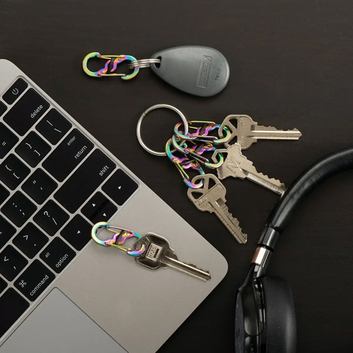 Schlüsselanhänger - Nite Ize - Karabiner S-Biner MicroLock - 5 Stk. - Stahl - Schwarz - LSBM-01-5R7