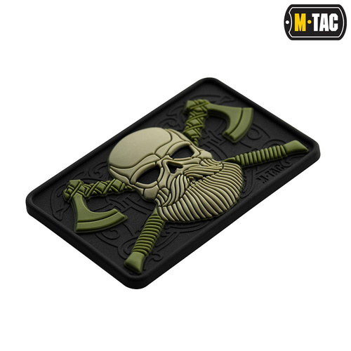 3D PVC Morale Patches - M-Tac - 3D-Emblem - Bearded Skull - Schwarz / Olive - 51113201