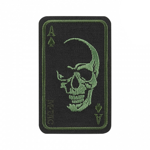 M-Tac - Moralaufnäher Patch Face of War - Cordura - Schwarz/Grün - 51389201 - Morale Patch
