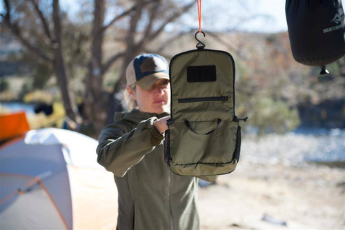 Outdoor - Helikon - Reise-Toilettenbeutel - Schwarz / Orange - MO-TTB-NL-2401A - Seitentaschen & Organizer