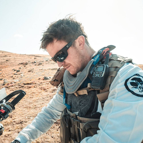 Magpul - Apex Eyewear Ballistische Brille - Schwarzer Rahmen / Graugrüne Linse - Polarisiert - MAG1130-1-001-1900 - Sonnenbrille