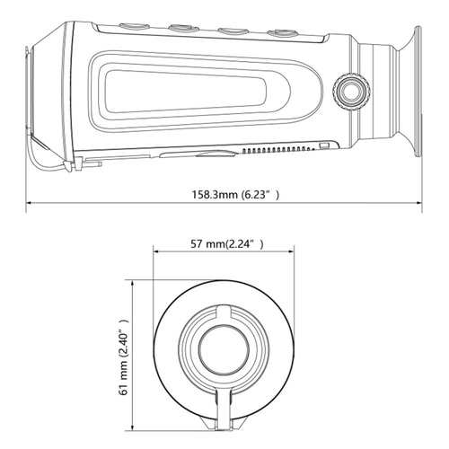 Wärmebildgeräte - Hikvision - Wärmebildkamera Hikmicro Lynx Pro LE10 - Schwarz - HM-TS02-10XG/W-LE10