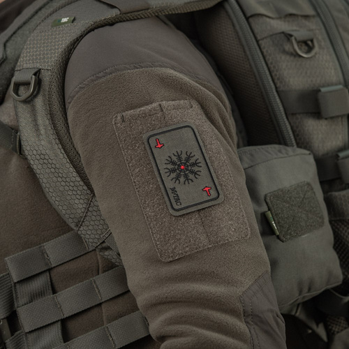 M-Tac - Gesticktes Moralabzeichen Karte Helm des Terrors - Ranger Grün - 51392023 - Morale Patch
