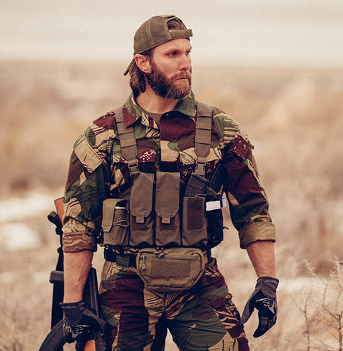 Ausrüstung - Helikon - Kamizelka Chicom Chest Rig - Rhodesian Camo - KK-CCR-CD-1K - Chest Rig Westen