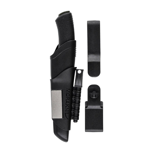 Messer - Morakniv - Bushcraft Survival - Kohlenstoffstahl - Schwarz - 11742