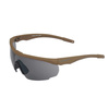 SwissEye - Ballistische Brille Blackhawk mit Visier-Set - Braune Rahmen - 40422