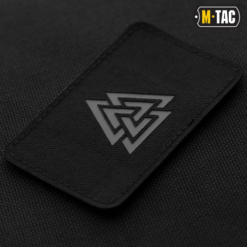 Andere - M-Tac - Lasergeschnittene Valknut horizontale Patch - Schwarz / Grau - 51164211