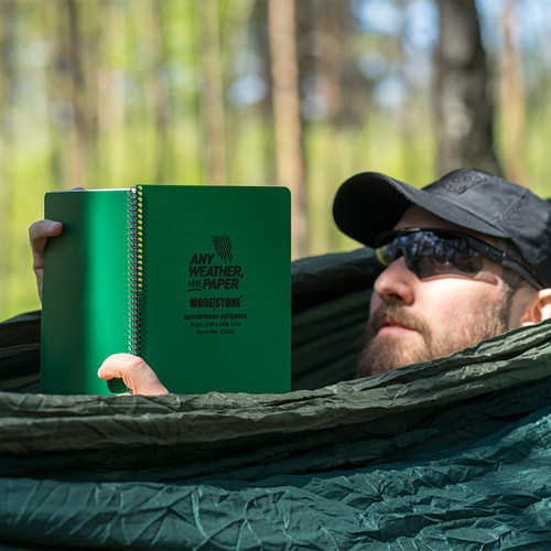 Modestone - Wasserdichtes Notizbuch - 148 x 210 mm - 50 Blatt - Grün - C53 - Notizbücher & Zubehör - Verschiedenes