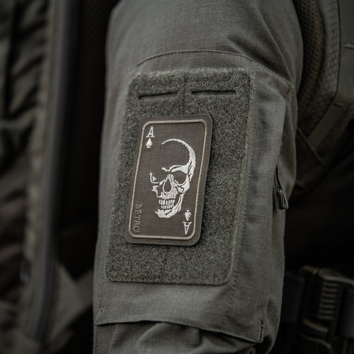 Verschiedenes - M-Tac - Moralaufnäher Patch Face of War - Cordura - Ranger Green - 51389023 - Morale Patch