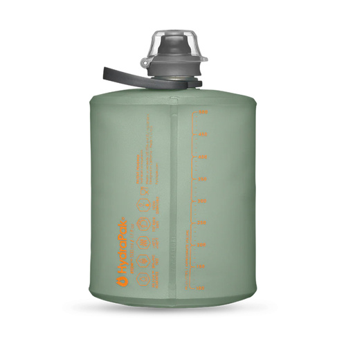 Outdoor - HydraPak - Weiche Wasserflasche Stow - TPU - 500 ml - Mammoth Grey - GS335M - Wasserbehälter & Feldflaschen