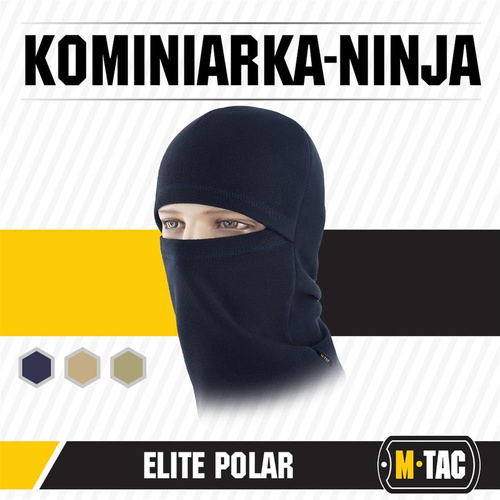 M-Tac - Ninja Elite Sturmhaube - Fleece - Dark Navy Blue - 40402015 - Sturmhauben - Bekleidung