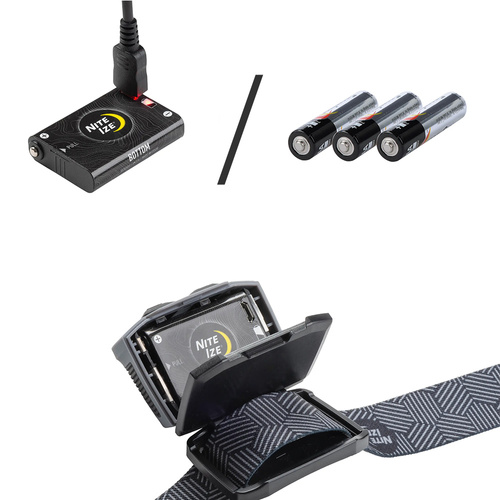 Nite Ize - Radiant® RH1™ Kopf-Taschenlampe - 600 lm - Grau/Schwarz - RH1-09-R8 - Stirnlampen