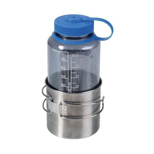 Outdoor - Mil-Tec - Edelstahlbecher mit klappbarem Griff - 600 ml - 14602600 - Besteck & Geschirr