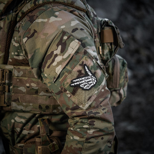 Verschiedenes - M-Tac – Skeleton Shooter Patch – Stickerei – 500D Cordura – Schwarz – 51375002 - Andere