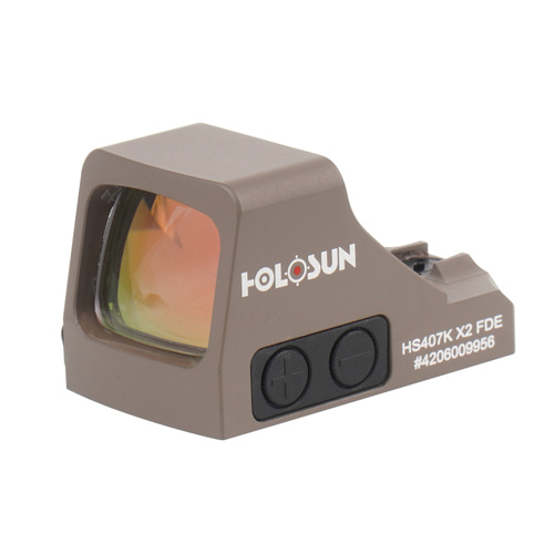 Holosun - Kollimator HS407K Offene Reflex SubCompact Pistole Visier - FDE - HS407K-X2-FDE - Holosun Kollimatorvisiere