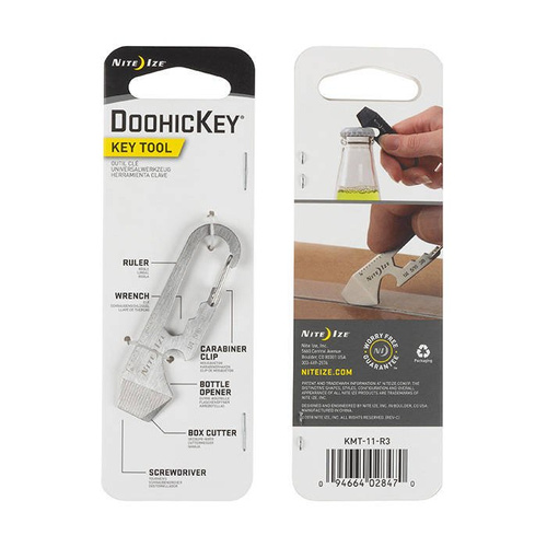 Microtools - Nite Ize - DoohicKey Schlüssel-Werkzeug - Edelstahl - KMT-11-R3
