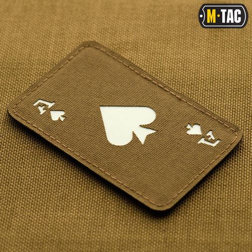 Morale Patch - M-Tac - Militär-Patch Ace of Spades - Cordura 500D - Coyote / Fluoreszierend - 51109599