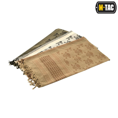Bekleidung - M-Tac - Shemagh Tragetuch - Piratenschädel - Olive/Schwarz - 40903001 - Headwraps, Shemags & Schals