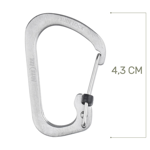 Nite Ize - SlideLock Karabiner #2 - Rostfrei - CSL2-11-R6 - Stahlkarabiner