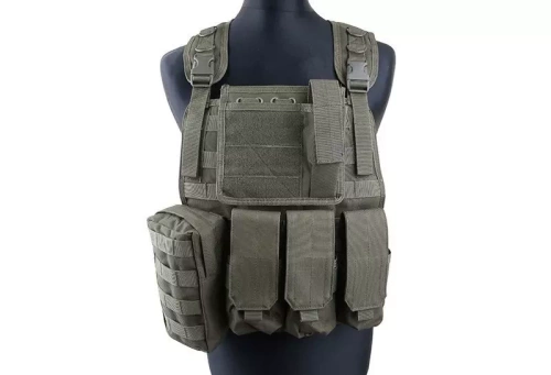 Modulare Westen - GFC Tactical - Taktische Plattenträgerweste MBSS - Nylon - Olive - GFT-18-001014