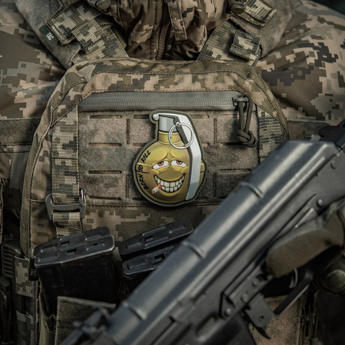 M-Tac - Aufnäher Lächelnde Granate M67 v2 - PVC 3D - Grün - 51139200 - Andere